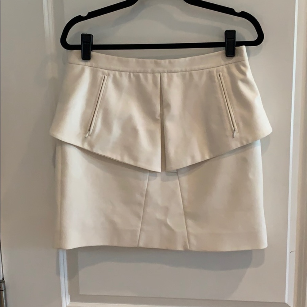 Tibi white mini skirt